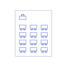 Layouts Classrooms Grid Double Contour Svg Vector, Free Vectors File